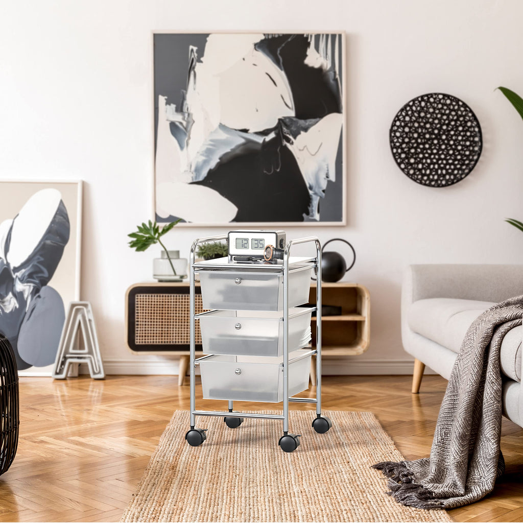 3 Drawers Rolling Utility Cart V89629