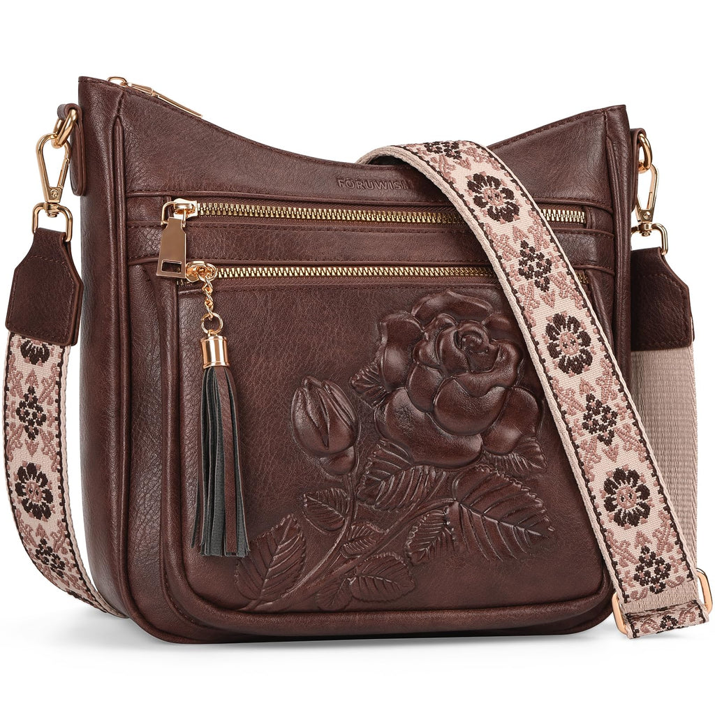 Vegan Leather Crossbody Bag J156