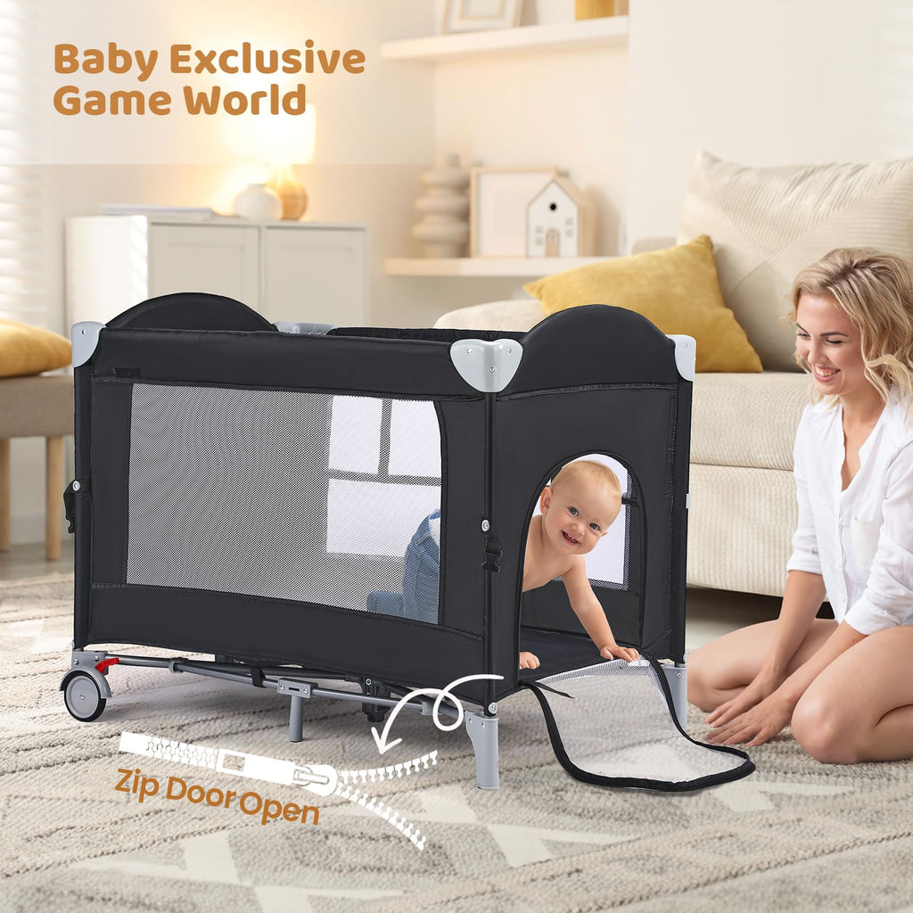 5-in-1 Pack and Play with Bassinet and Changing Table P4129