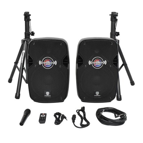 10-Inch Bluetooth PA Speaker System with Wired Microphone X7476