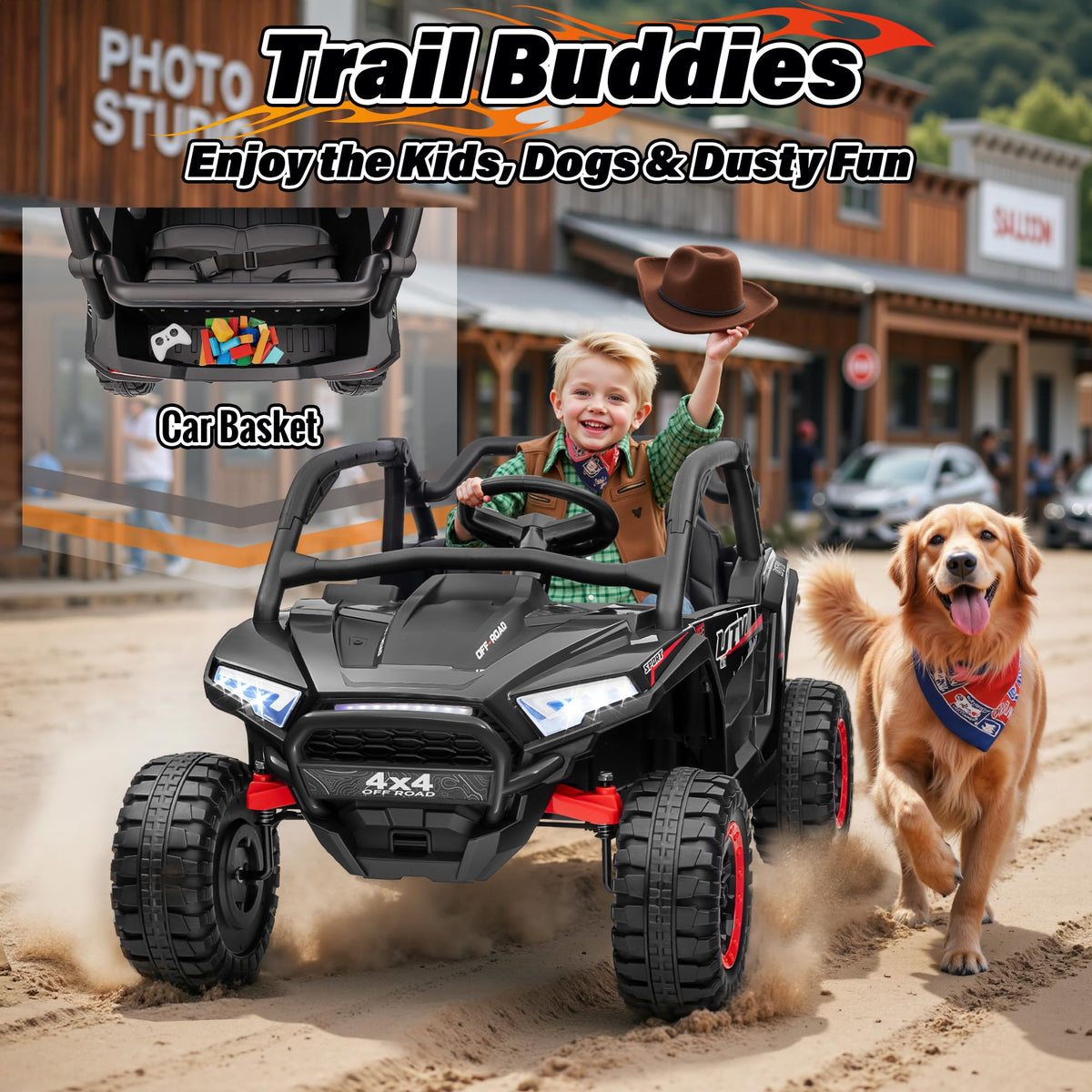 24V 2 Seater Off-Road UTV Ride on Car with Remote Control G176