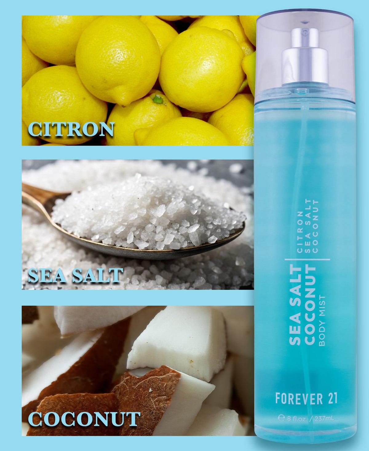 Sea Salt Coconut Body Mist, 8 fl oz B962