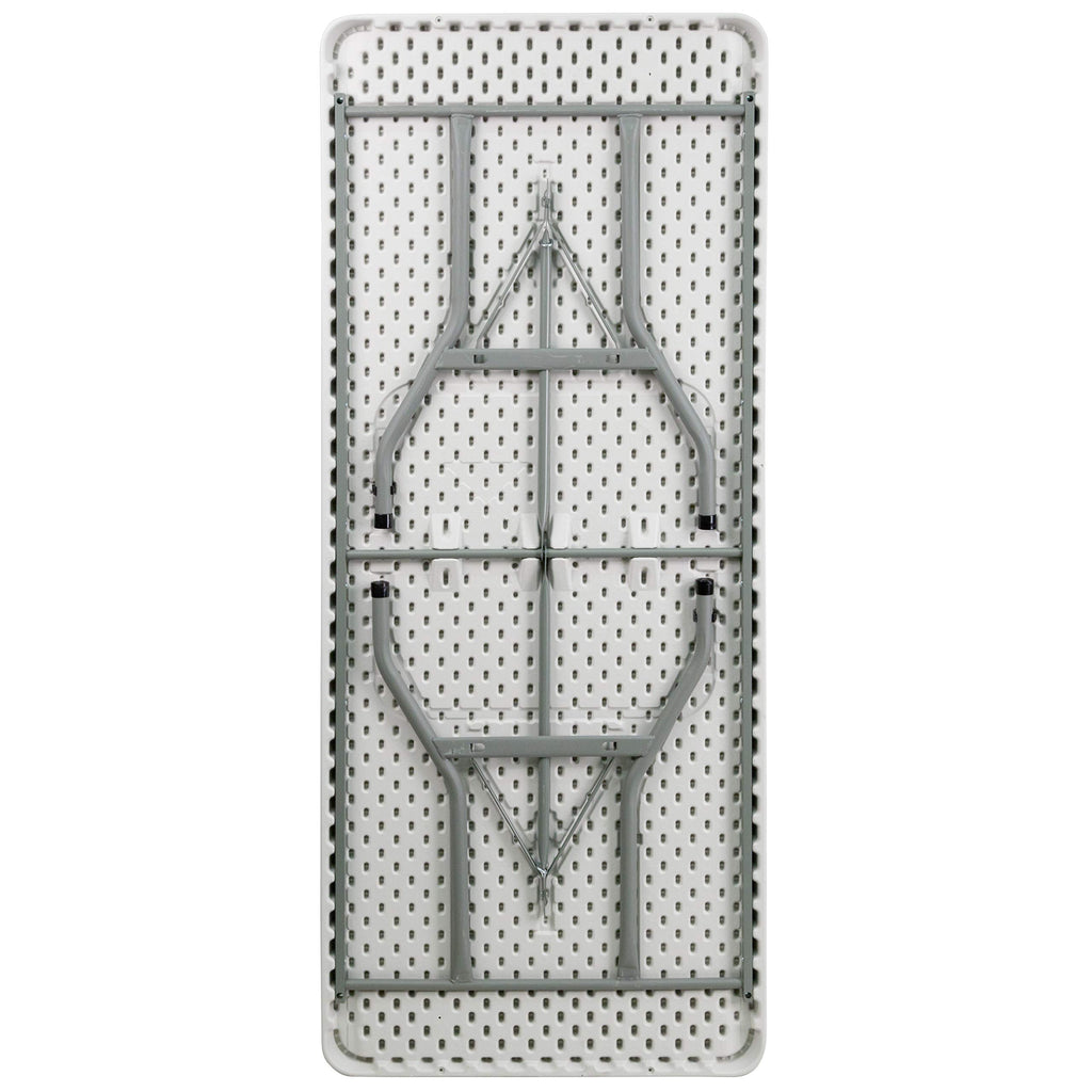 6-Foot Granite White Plastic Folding Table N10673