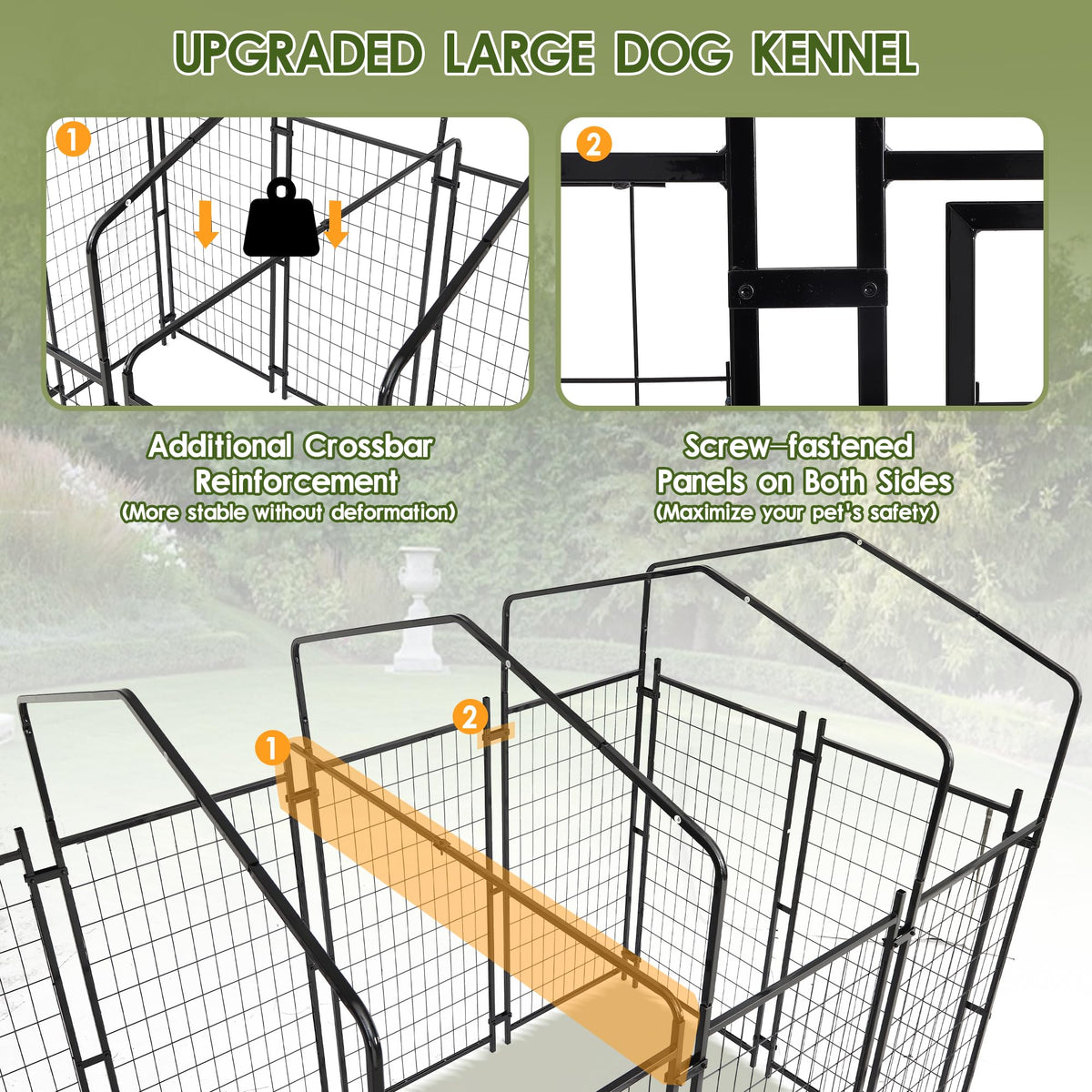 8x4x6 FT Dog Kennel G161
