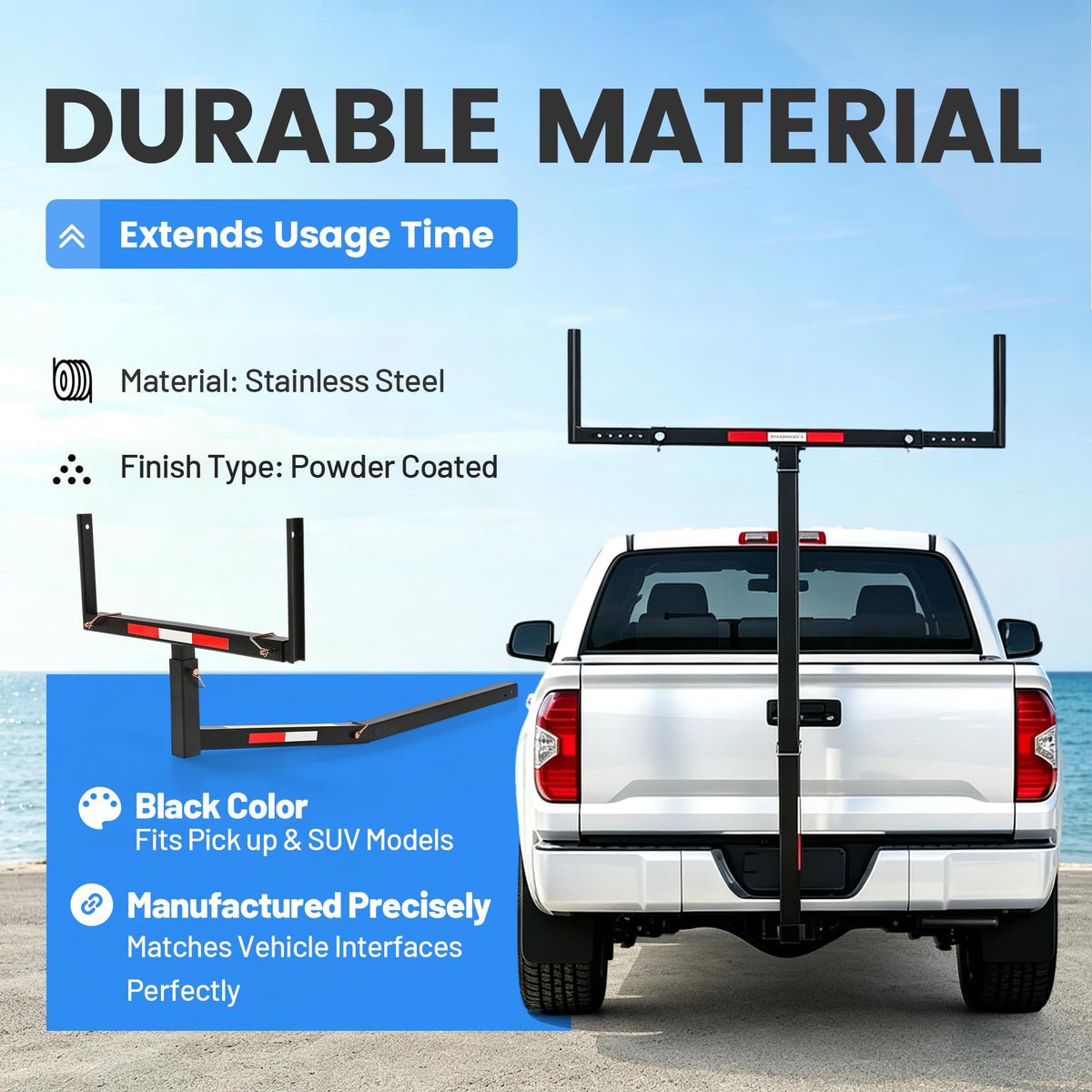 Truck Bed Extender Hitch Mount Extension Rack N126228