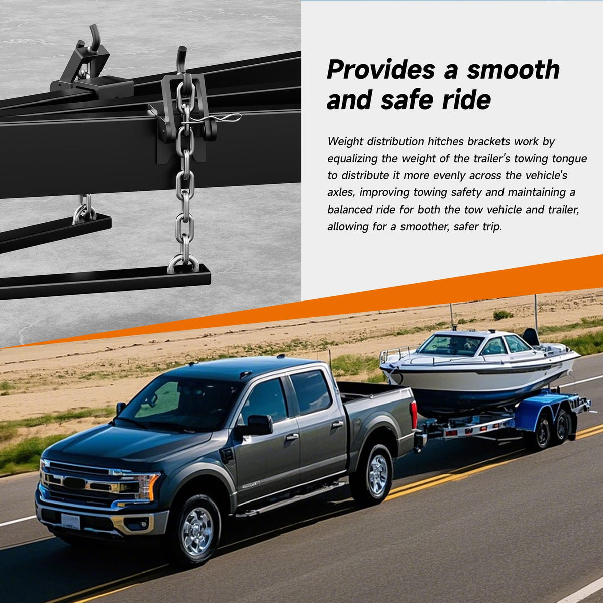 Heavy Duty Weight Distribution Hitch Brackets 2 pcs V965317