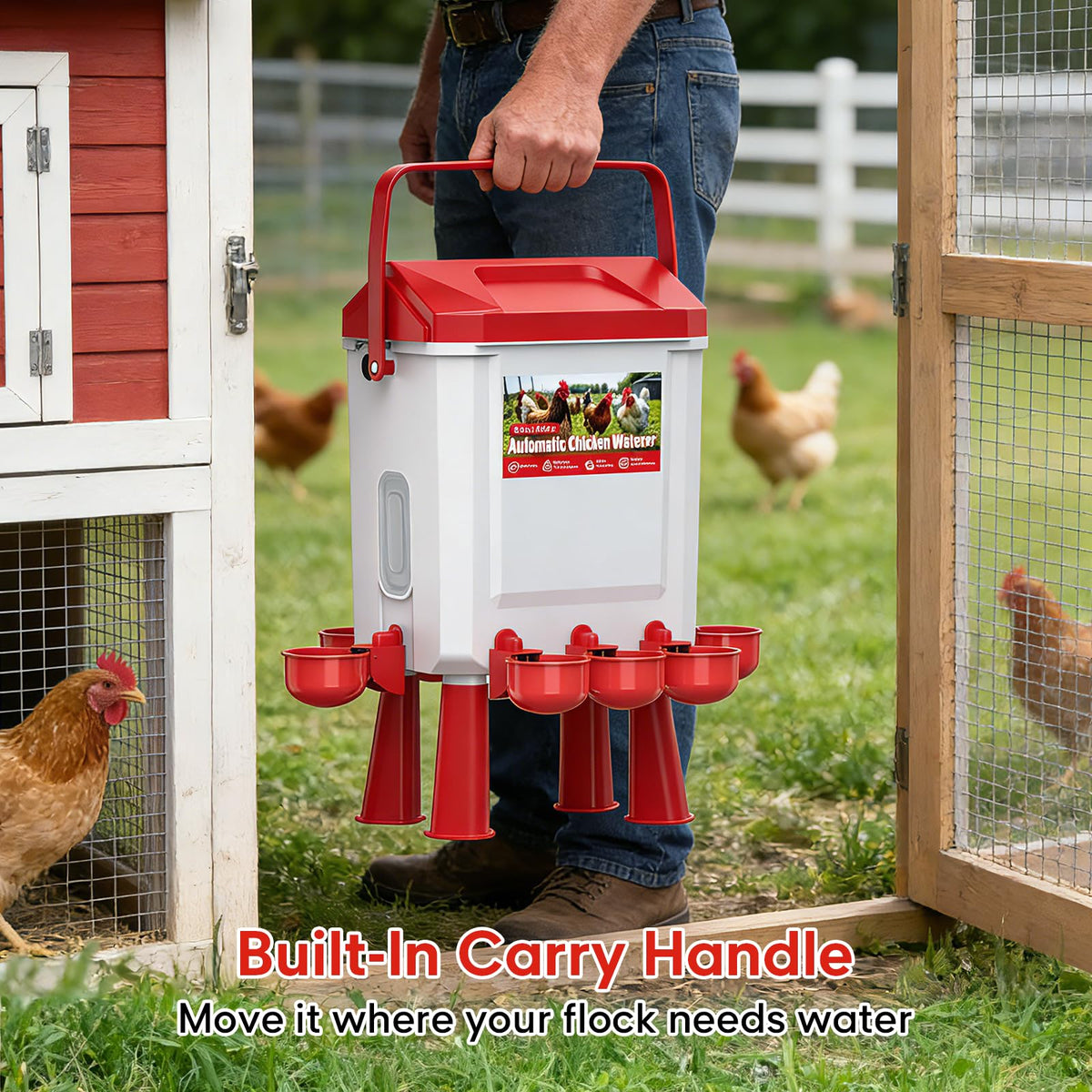 Automatic Chicken Waterer 3 Gallons with Float Valve C694