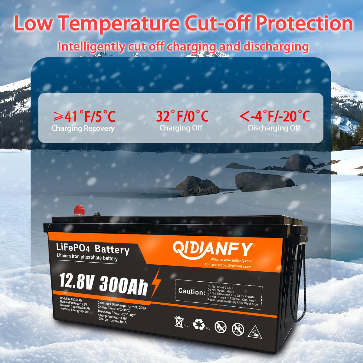 12V 300Ah Lithium LiFePO4 Battery P593996