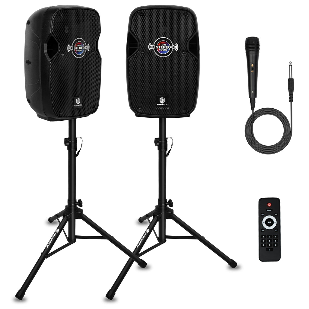 10-Inch Bluetooth PA Speaker System with Wired Microphone X7476