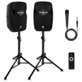 10-Inch Bluetooth PA Speaker System with Wired Microphone X7476