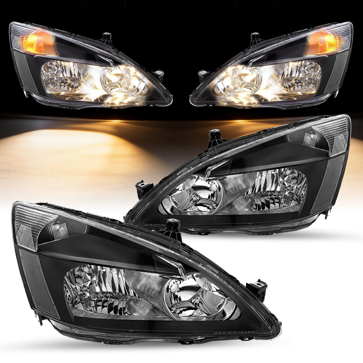 2003-2007 Honda Accord Halogen Headlight Assembly Q4991
