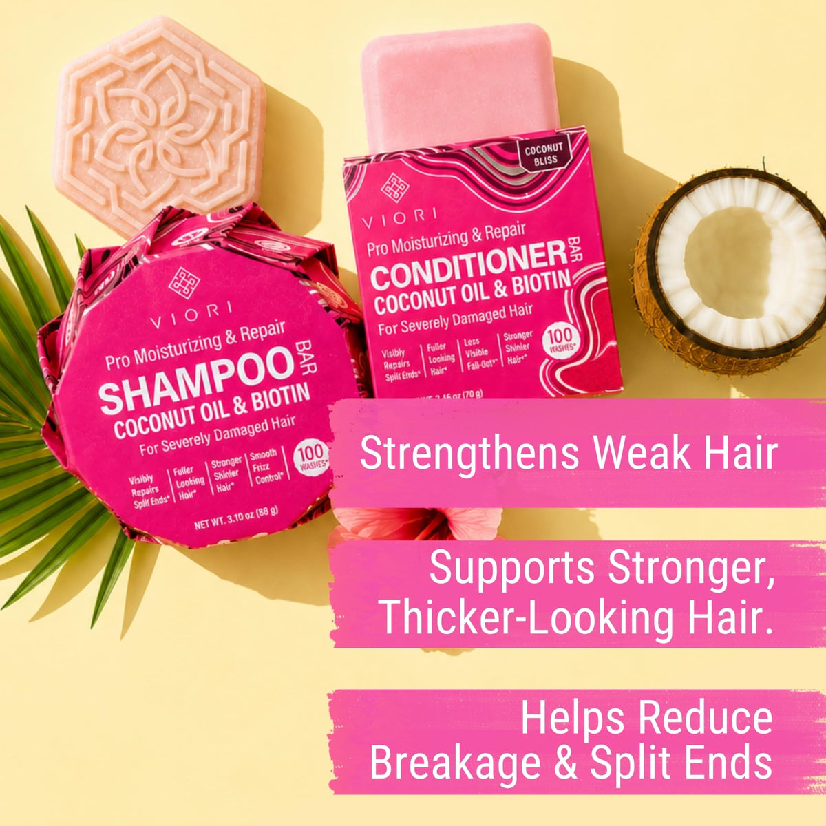 Coconut Repair Shampoo & Conditioner Set W825518