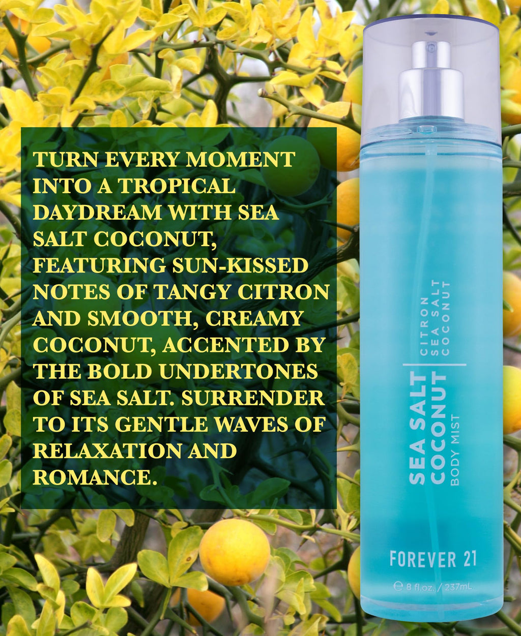 Sea Salt Coconut Body Mist, 8 fl oz B962