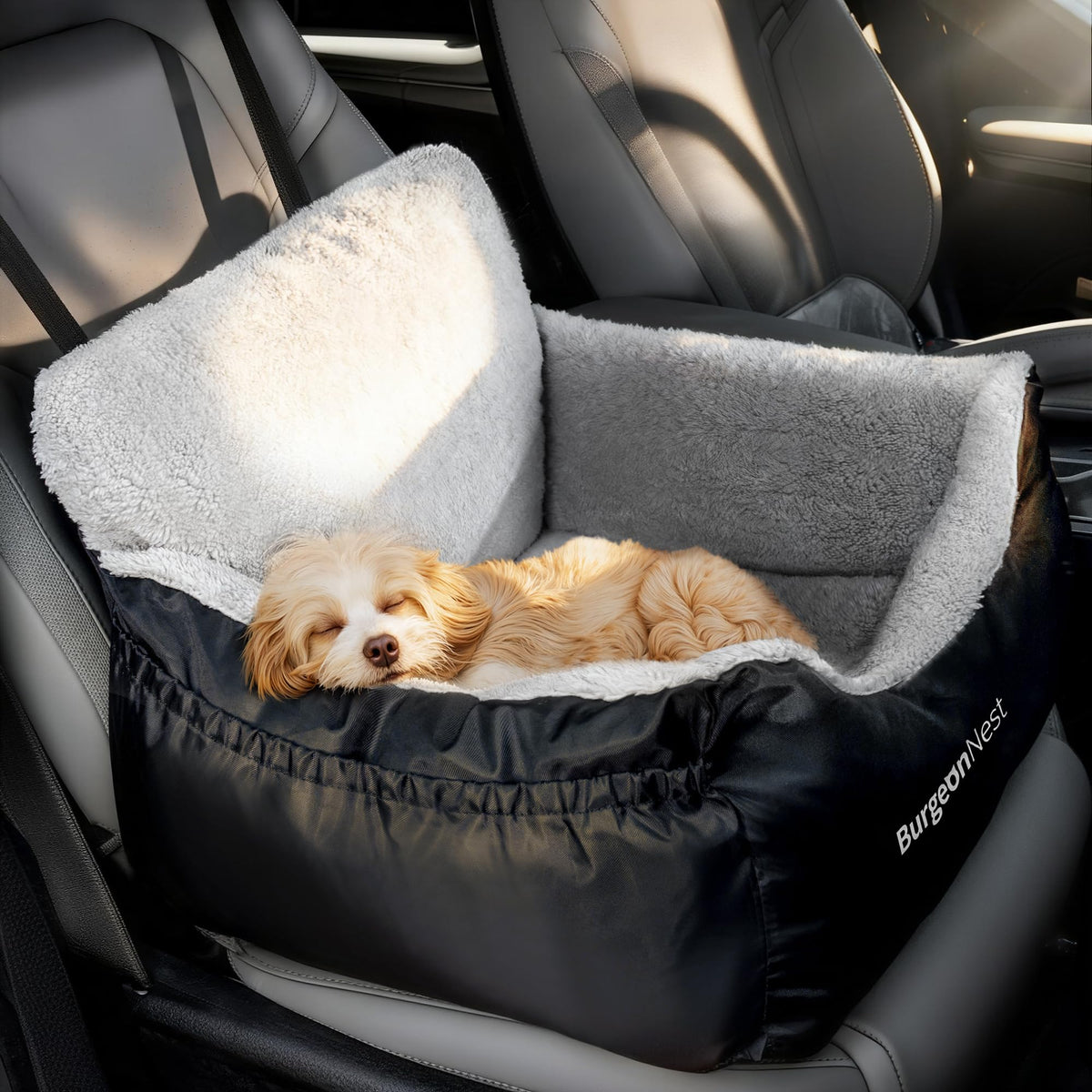 Dog Car Seat for Small Dogs & Cats Under 25 lbs, Black U879