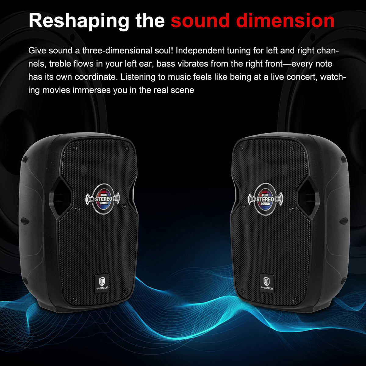 10-Inch Bluetooth PA Speaker System with Wired Microphone X7476