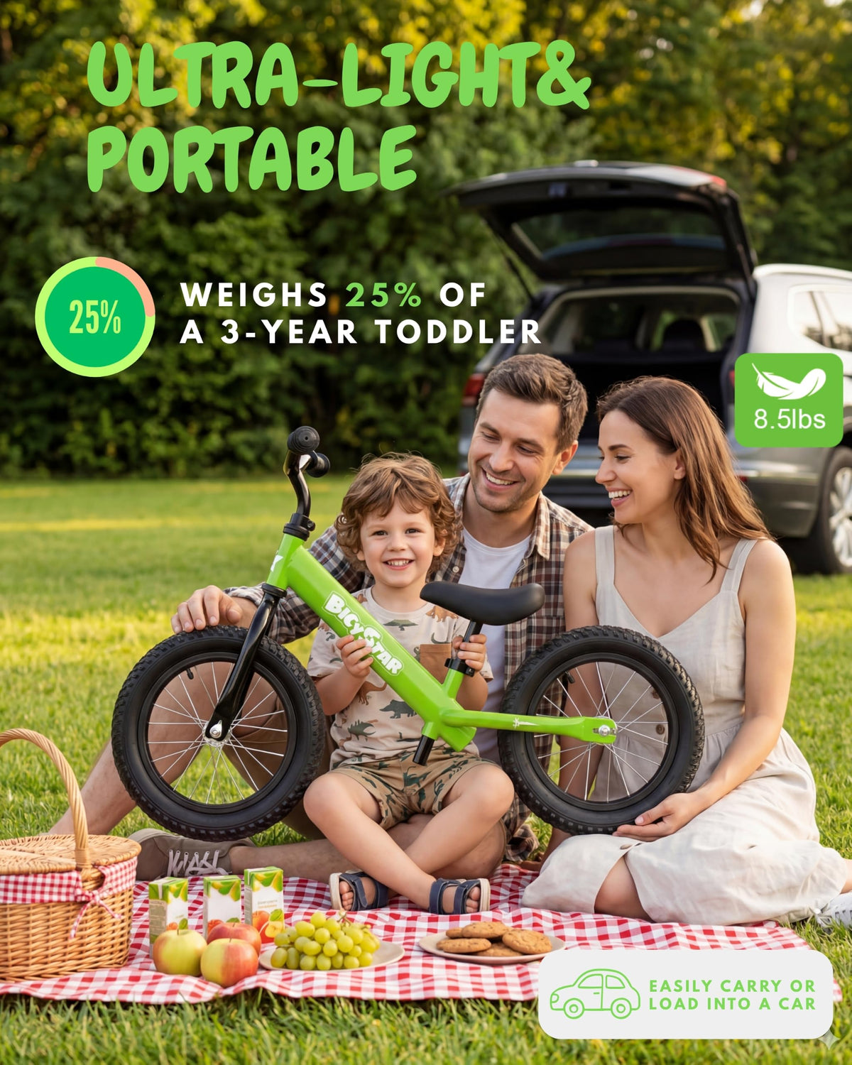14 Inch Pink Balance Bike with Air Rubber Tires E428545