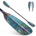 Fiberglass Kayak Paddle 90.5 inches Adjustable Carbon Fiber Shaft C588037