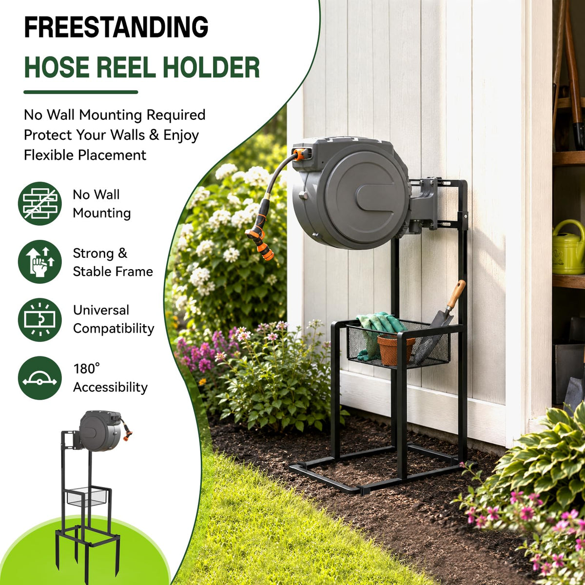 Retractable Hose Reel Stand/Mounting Post O651