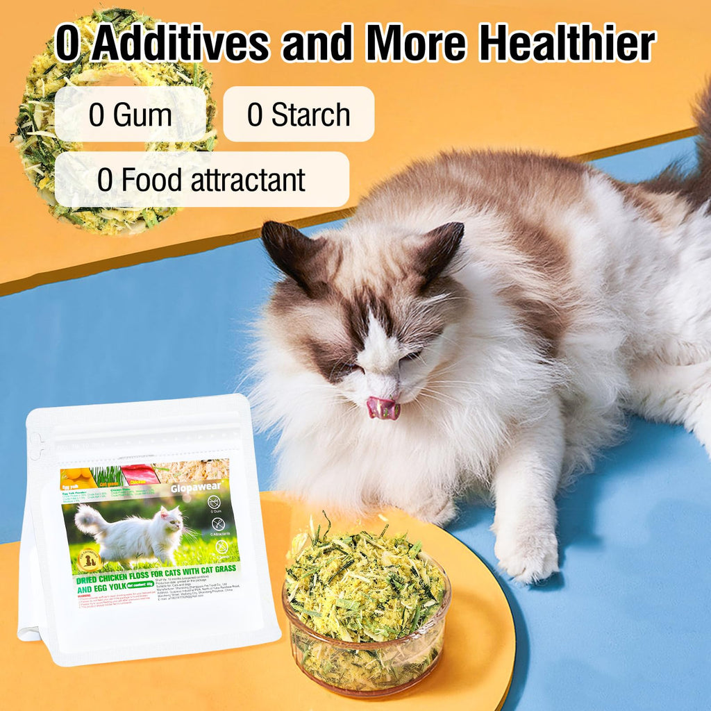 Freeze Drying Cat Grass Treats with Chicken & Egg Yolk 2.3 oz D865