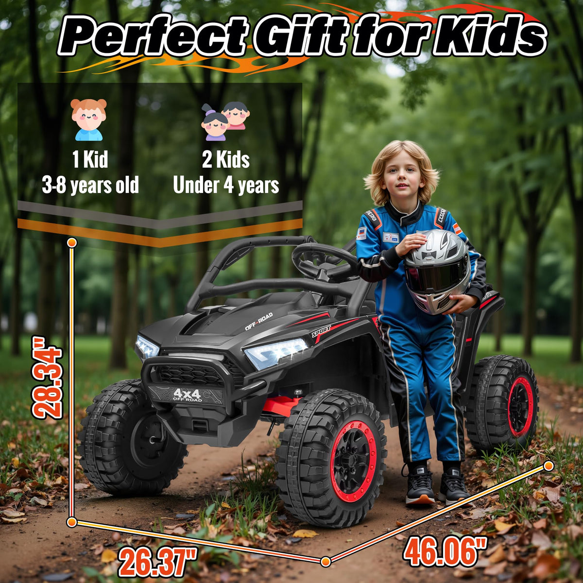24V 2 Seater Off-Road UTV Ride on Car with Remote Control G176
