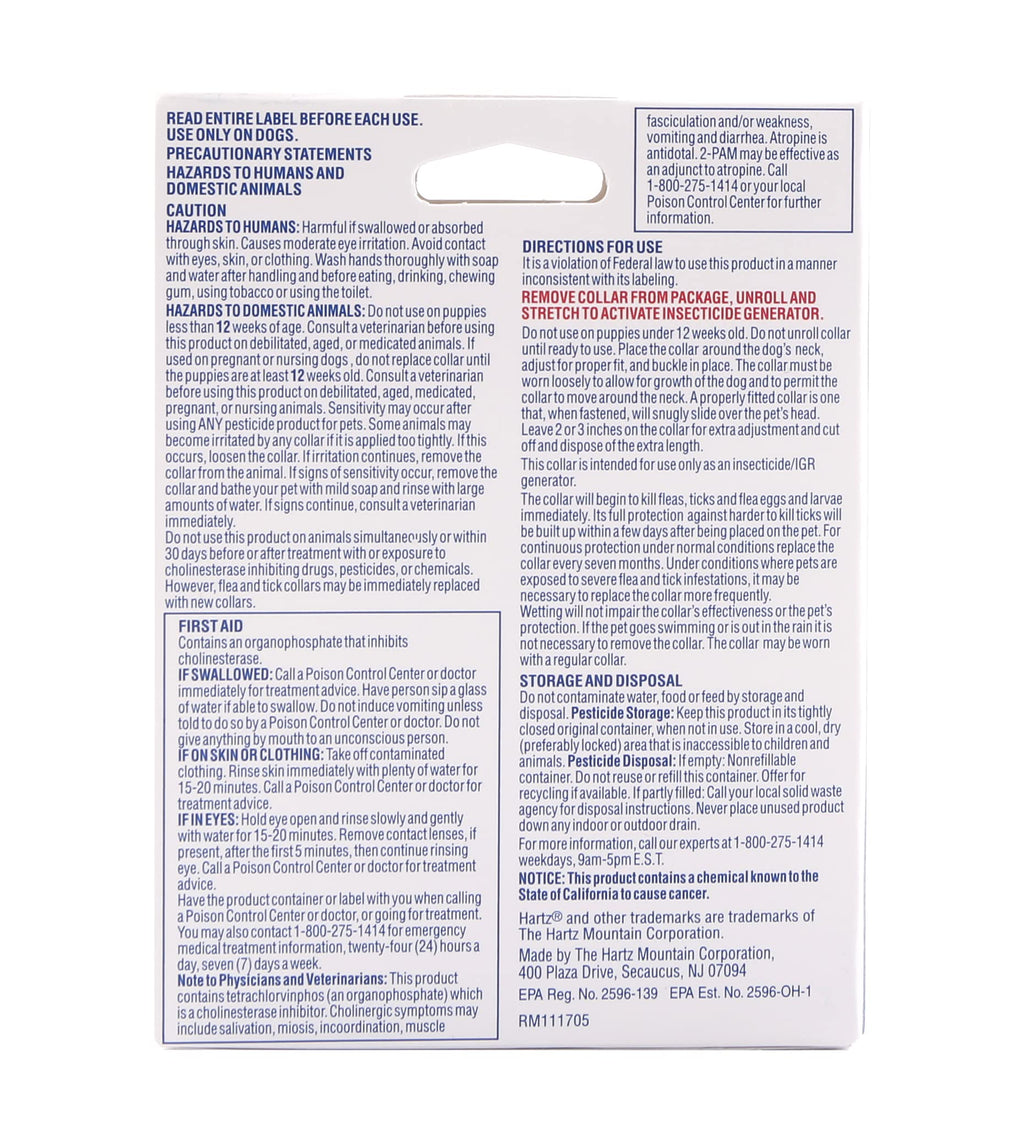 Reflective Flea & Tick Collar for Dogs and Puppies, 7 Month, 1 Count Z324