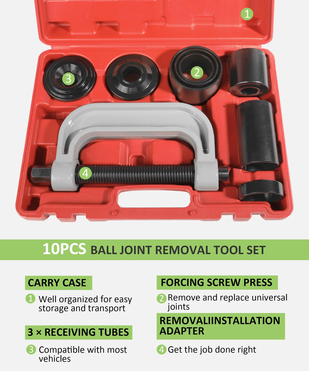 Ball Joint Removal Tool Kit with 4x4 Adapters F7088