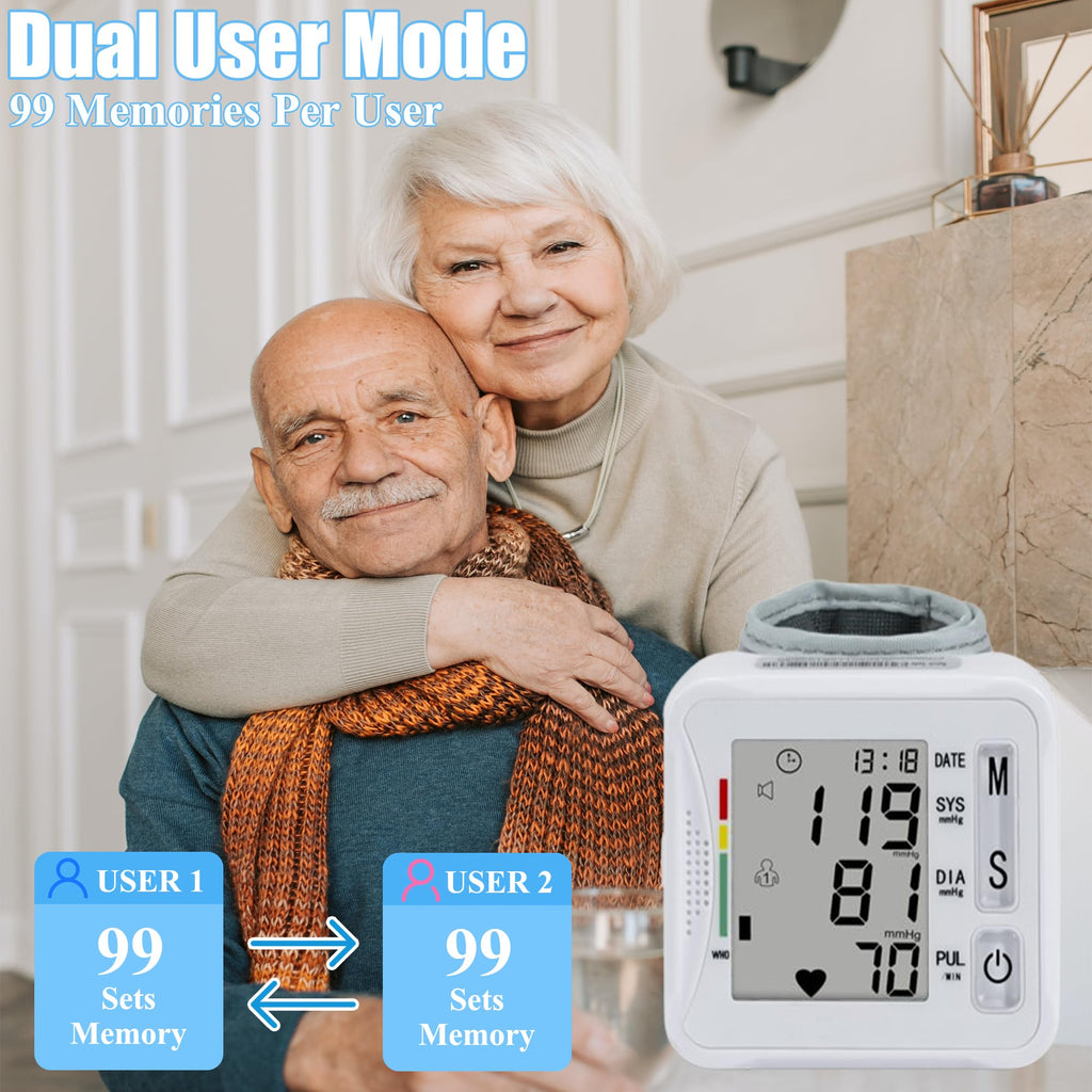 Wrist Blood Pressure Monitor with Carrying Case U19260