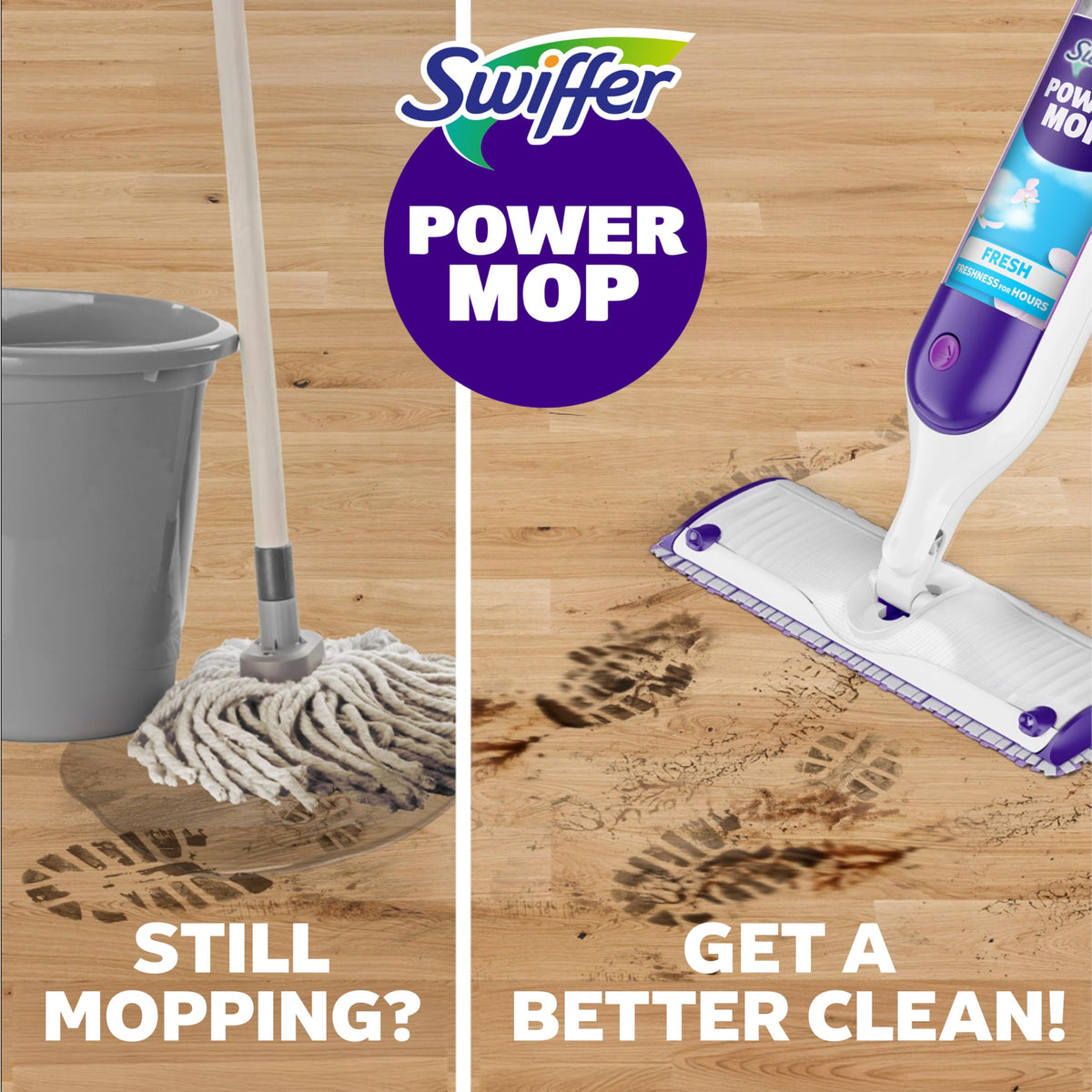 PowerMop Mopping Kit, Multi-Surface and Wood V1318