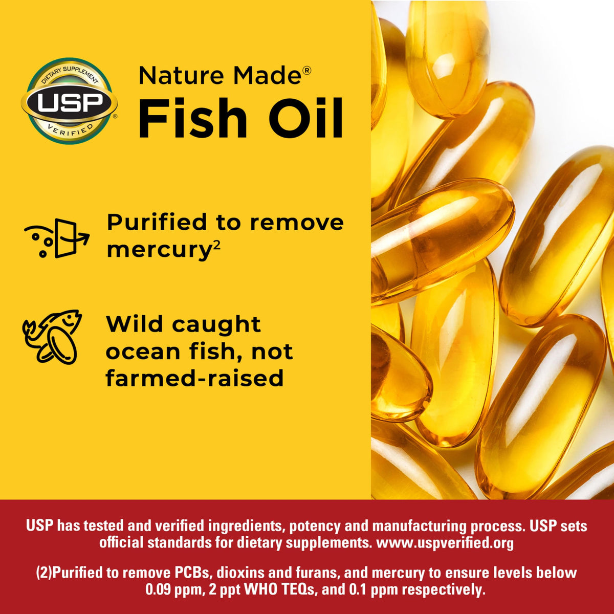 Fish Oil Omega 3 Supplements 1000mg Softgels N301370