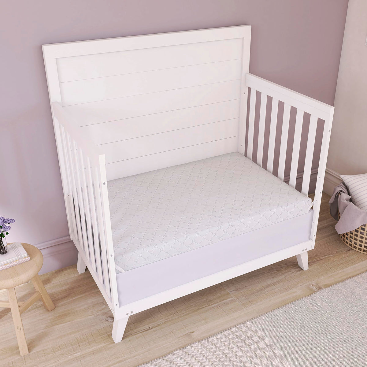 2-in-1 Mini Crib Mattress, Dual-Sided Waterproof J116