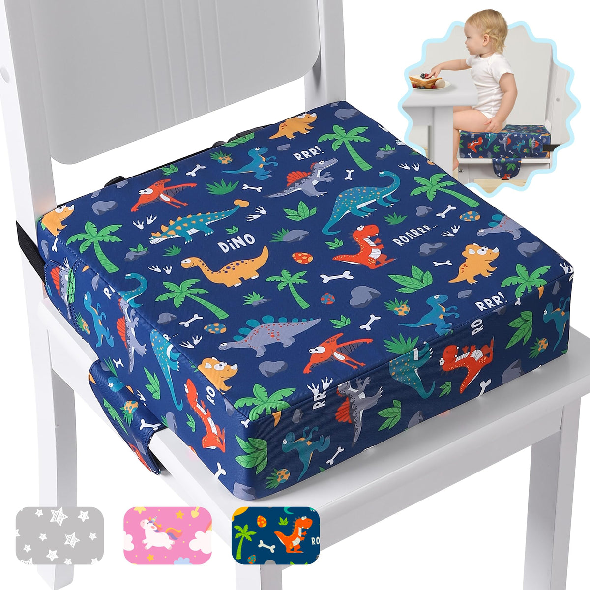 Toddler Booster Seat with Adjustable Straps U43277