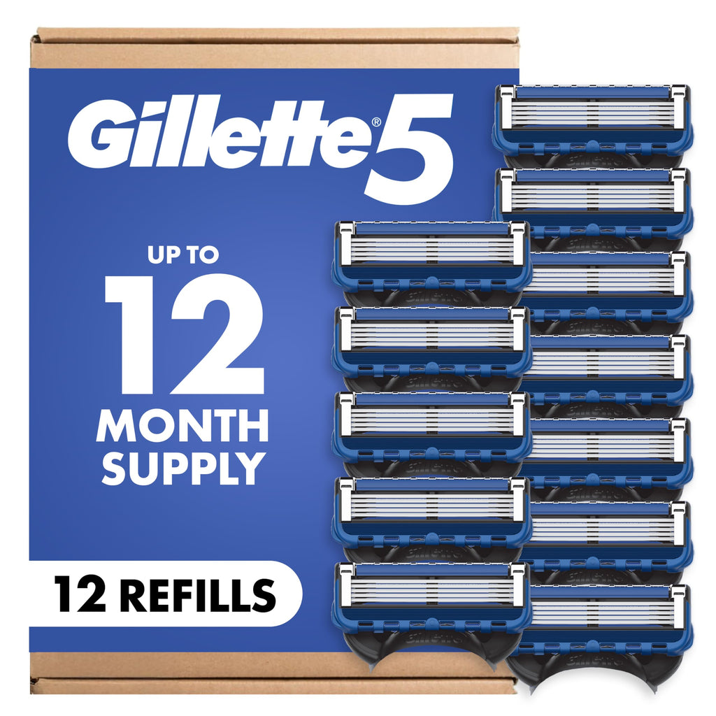5-Blade Razor Blade Refills, 12 Count H85353