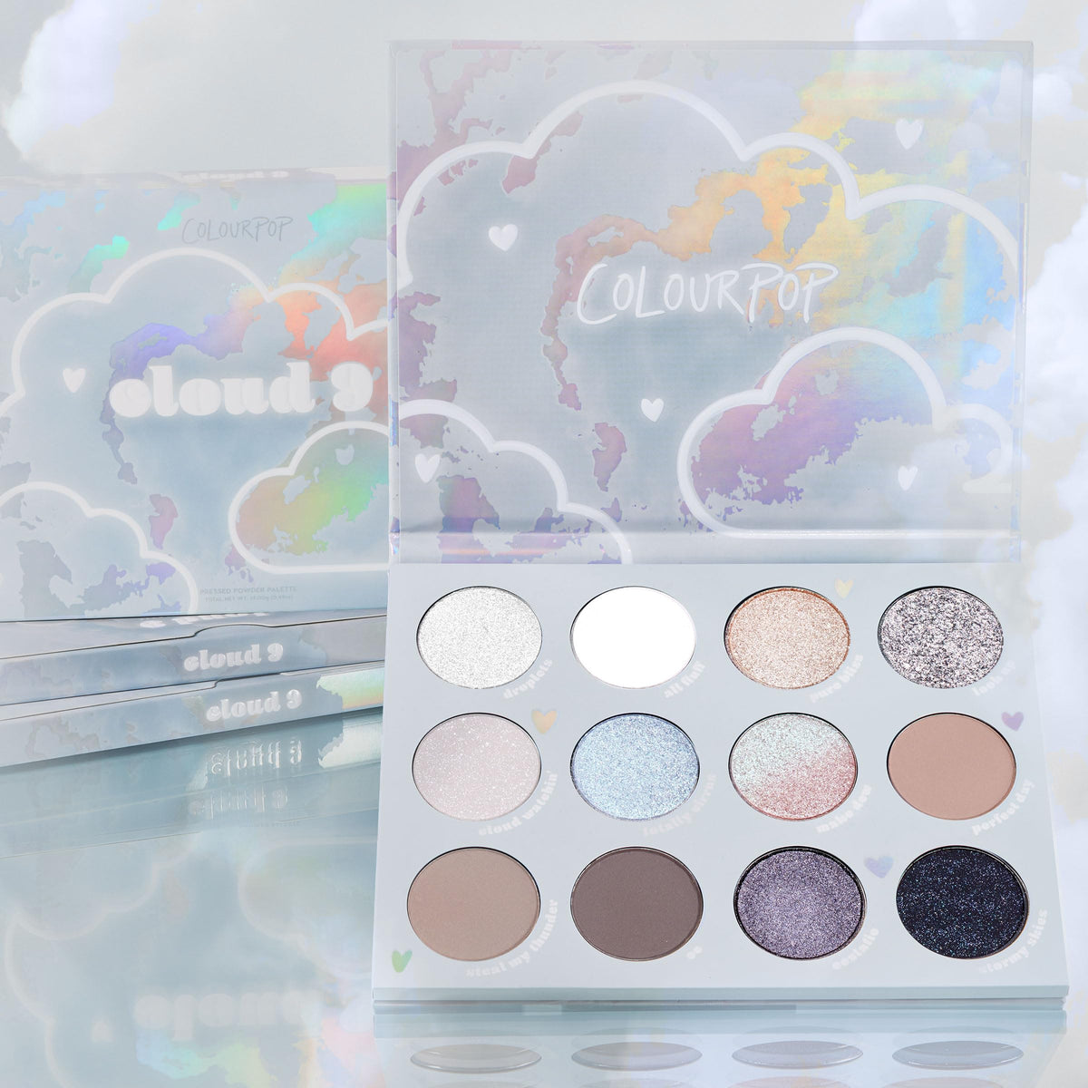 Matte Metallic Glitter Eyeshadow Palette 0.49 oz A573076