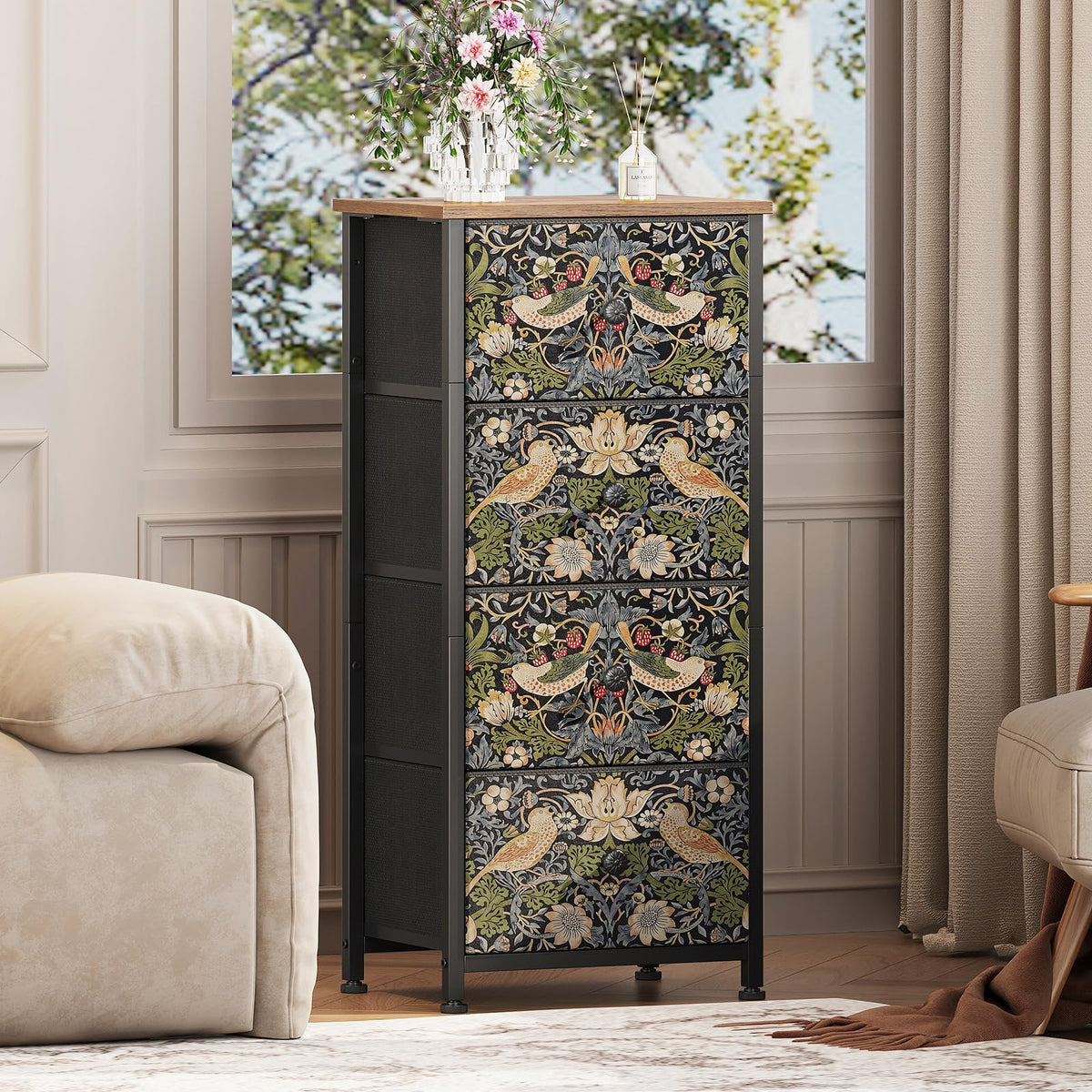 Brown 4 Drawer Dresser H7334