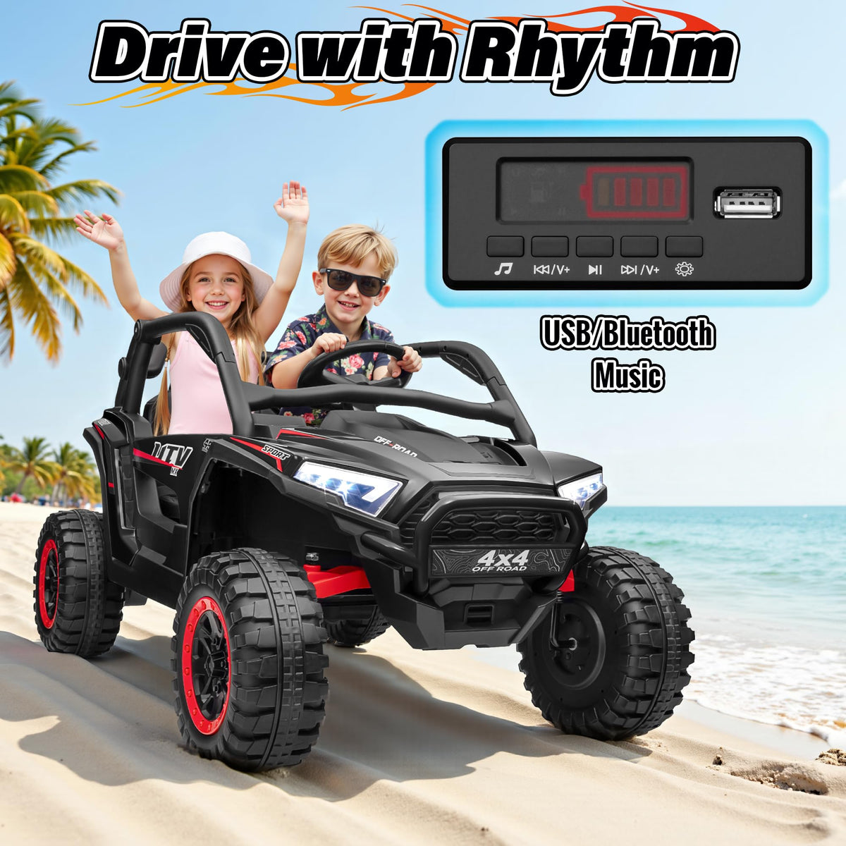 24V 2 Seater Off-Road UTV Ride on Car with Remote Control G176