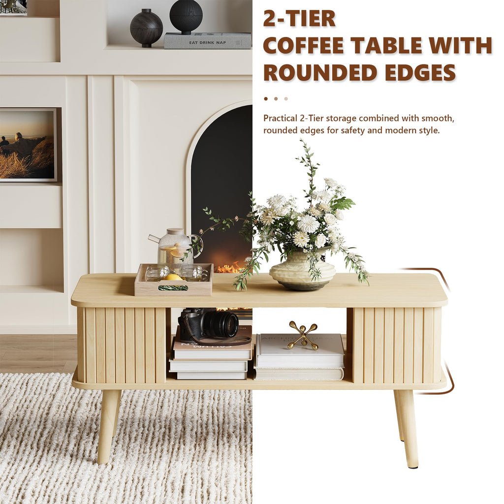 Coffee Table with Storage A71746