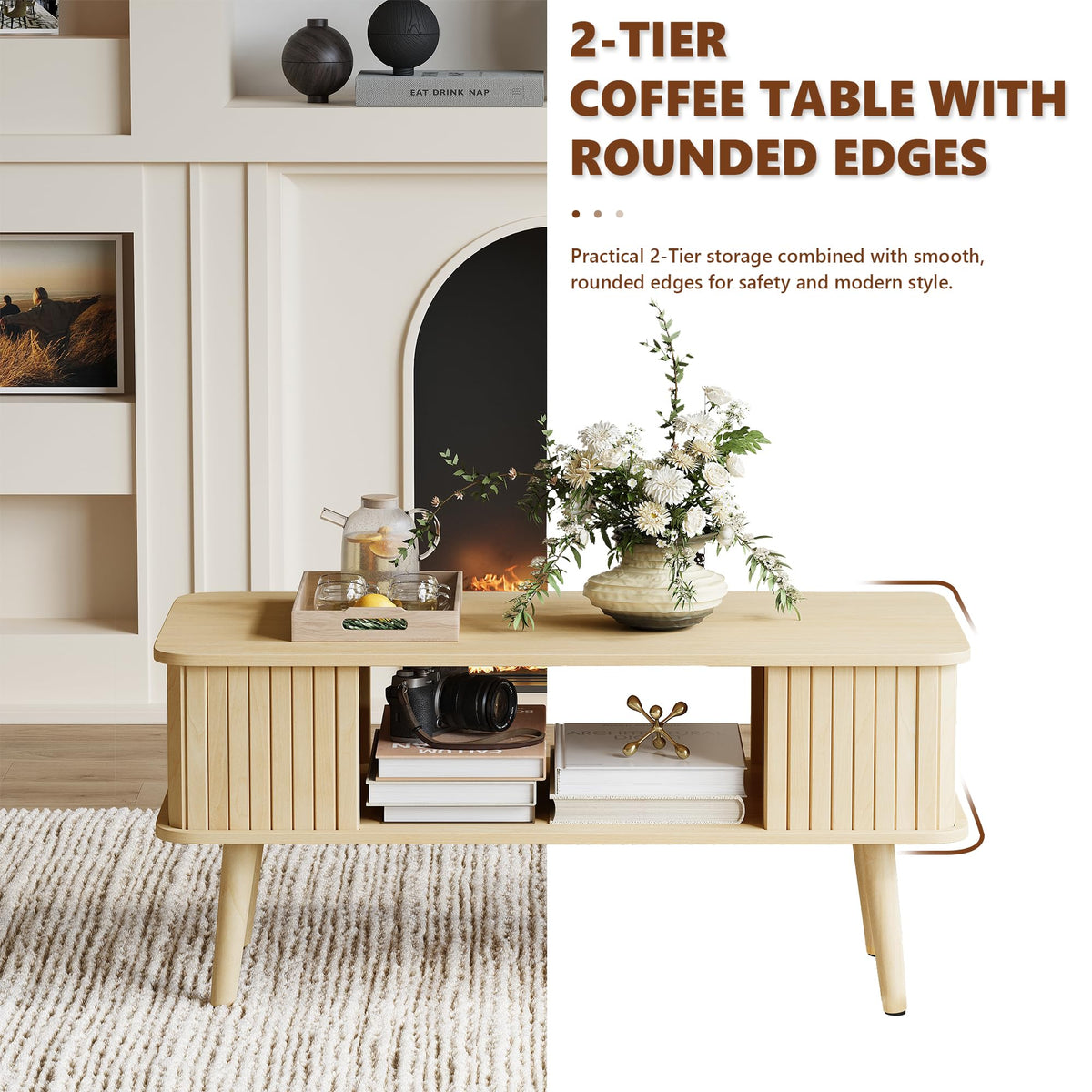 Coffee Table with Storage A71746