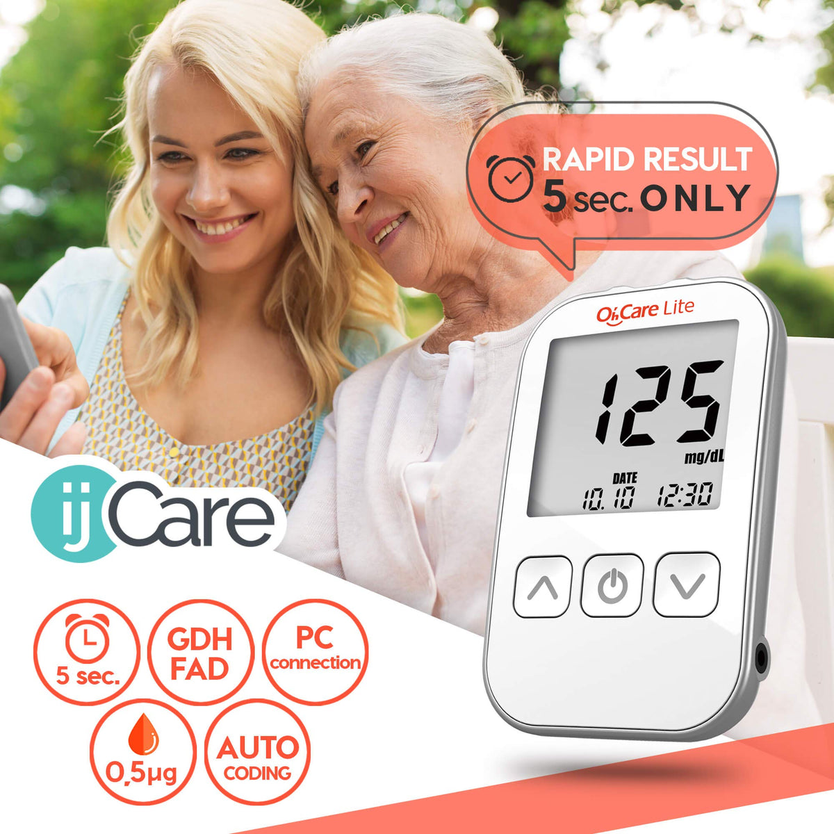 Blood Sugar Testing Monitor with 150 Glucose Test Strips and 200 Lancets E9135