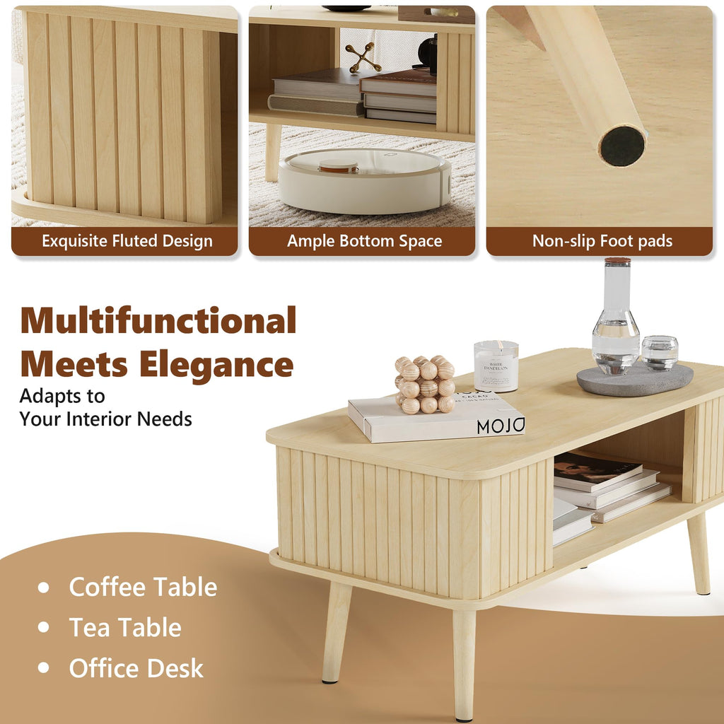 Coffee Table with Storage A71746