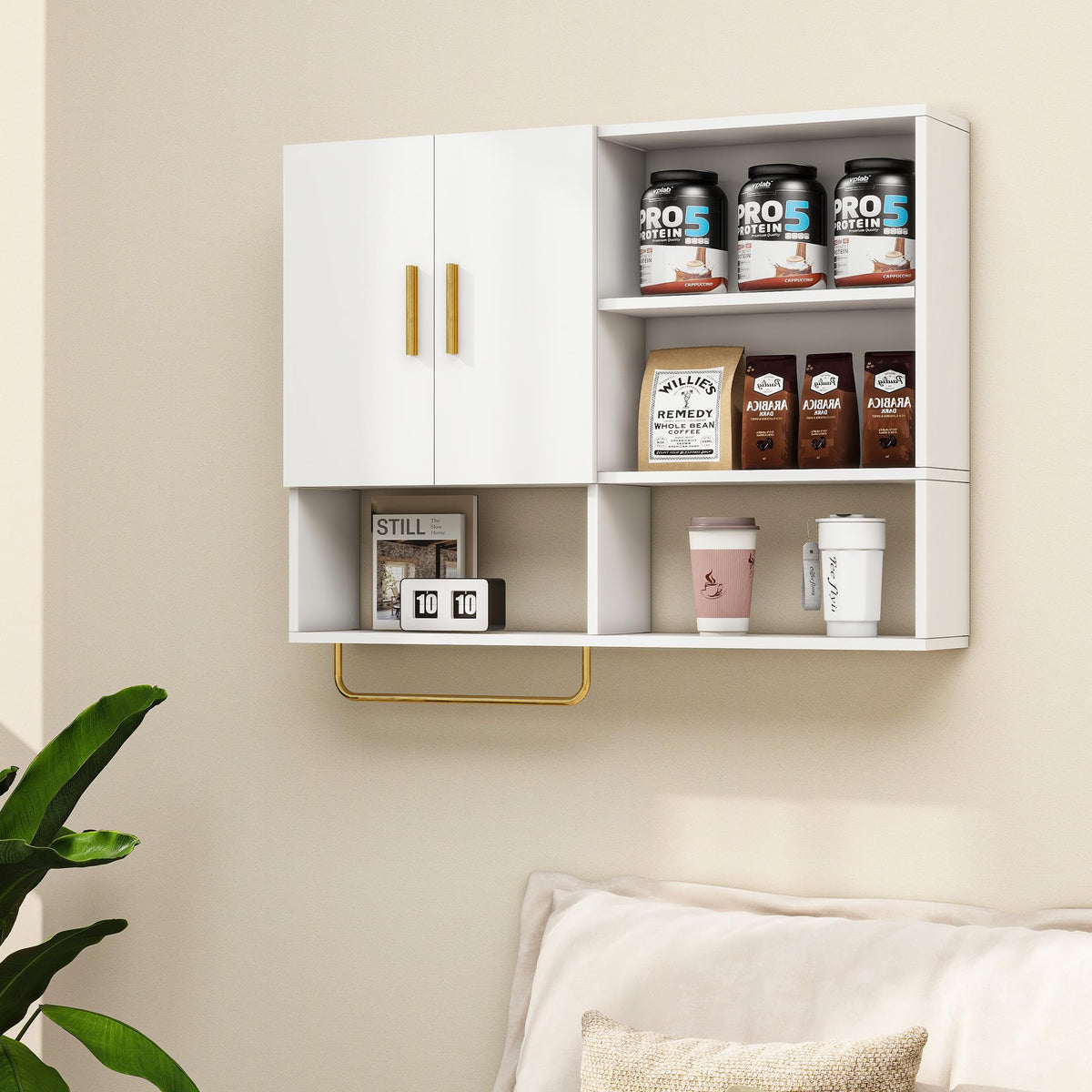 Wood Wall Mounted Bathroom Cabinet P2223