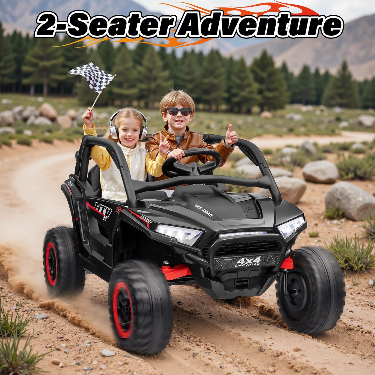 24V 2 Seater Off-Road UTV Ride on Car with Remote Control G176