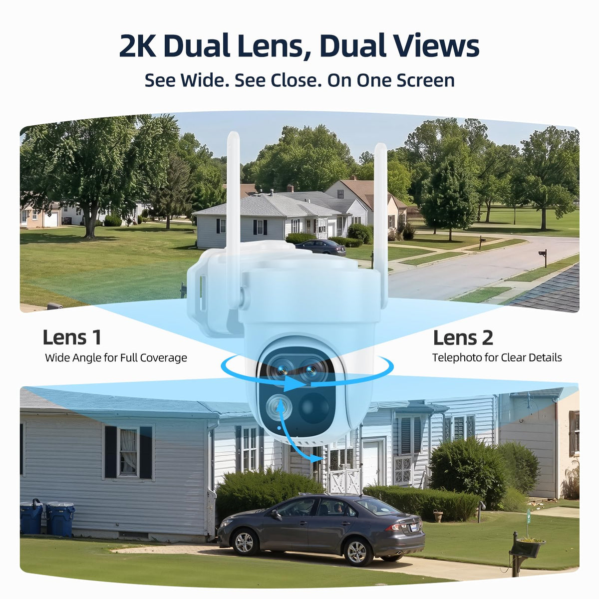 Wireless Outdoor Security Cameras 4-Cam System with Hub X861104