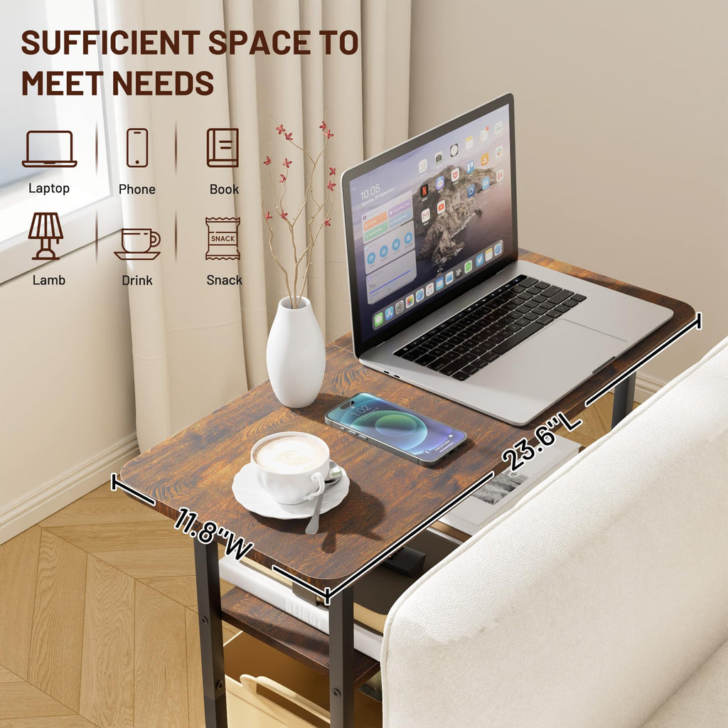 3-Tier Side Table with Storage Tabletop E90316