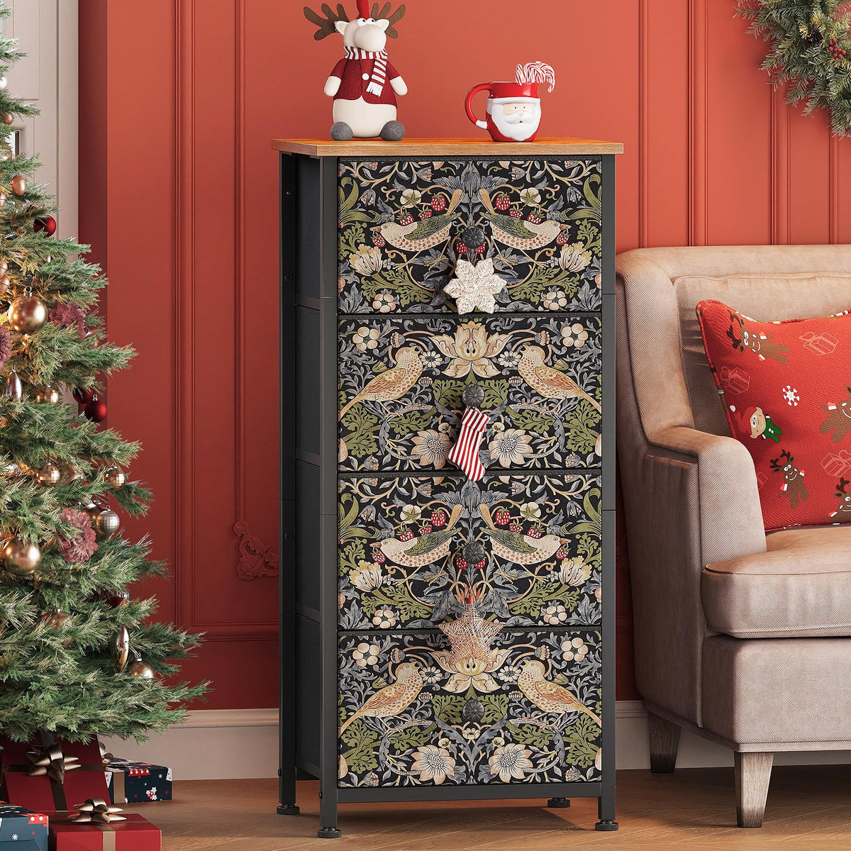 Brown 4 Drawer Dresser H7334