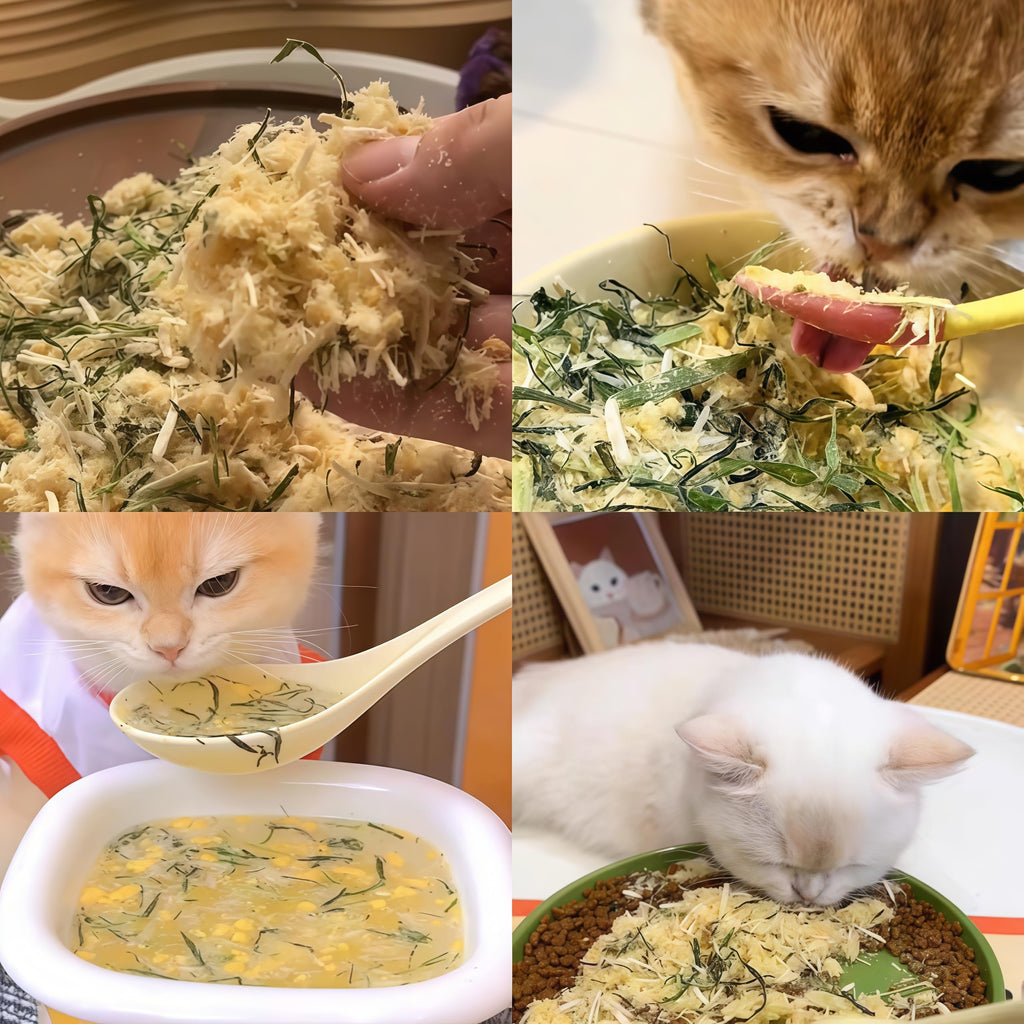 Freeze Drying Cat Grass Treats with Chicken & Egg Yolk 2.3 oz D865