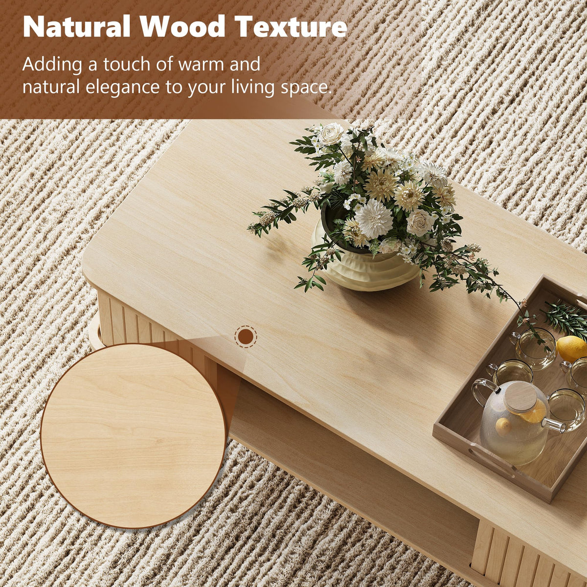 Coffee Table with Storage A71746
