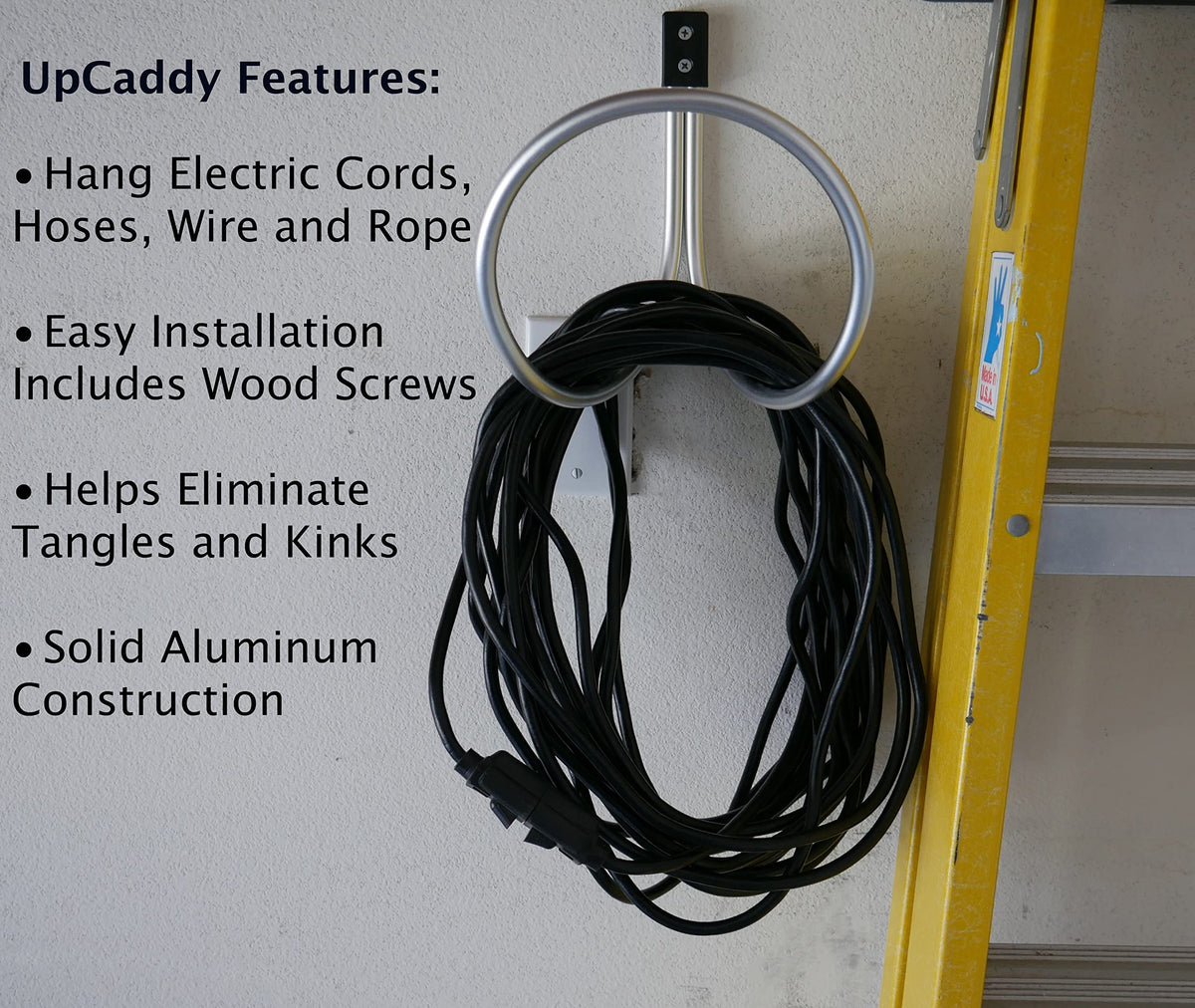 Aluminum Hose Hanger Wall Mount Q35342