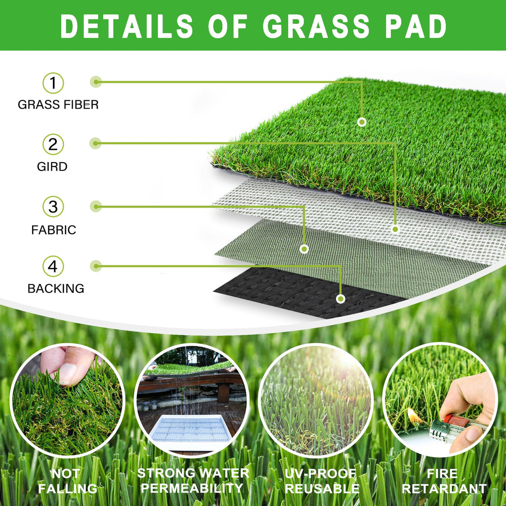 Indoor Fake Grass Pad with Tray V65053