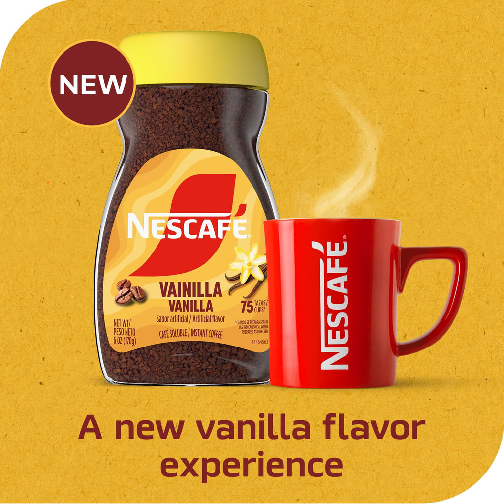 Instant Flavored Coffee Vanilla 6 Oz S1328