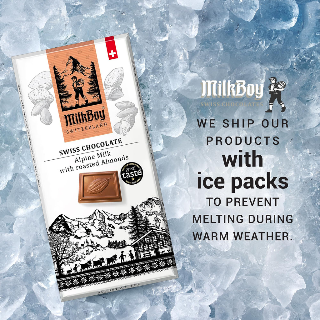 Milk Chocolate Bar with Almonds 3 oz 2 Pack A6518
